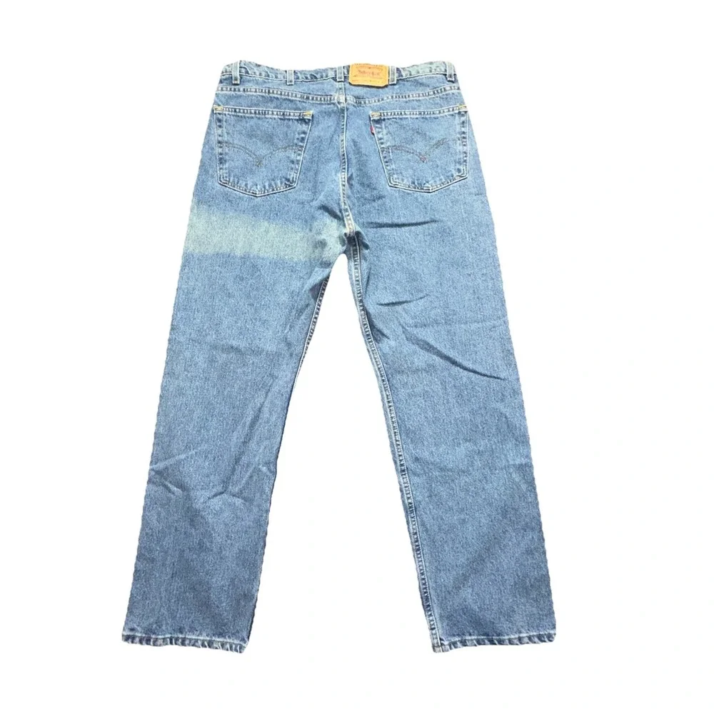 Vintage Levi's 505 Regular Fit Straight Leg Jeans Fit 40/32 Blue Denim USA Made